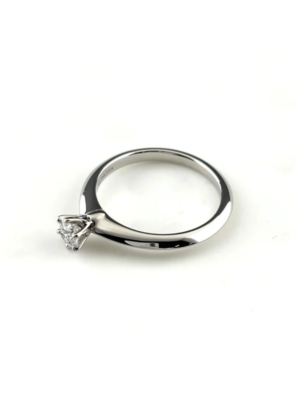 Tiffany & Co Solitaire Platinum Ring Diamond